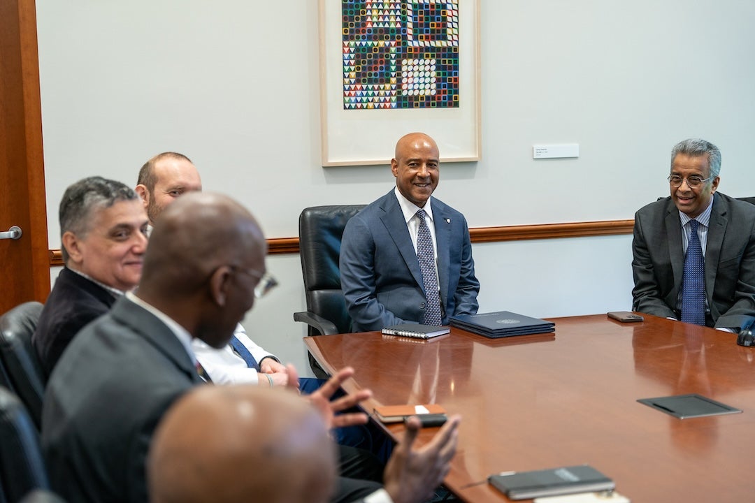 Rice University hosted representatives from Tuskegee University March 27 and 28 to discuss opportunities regarding academic and research collaborations. The two universities signed a memorandum of understanding to pursue such efforts.