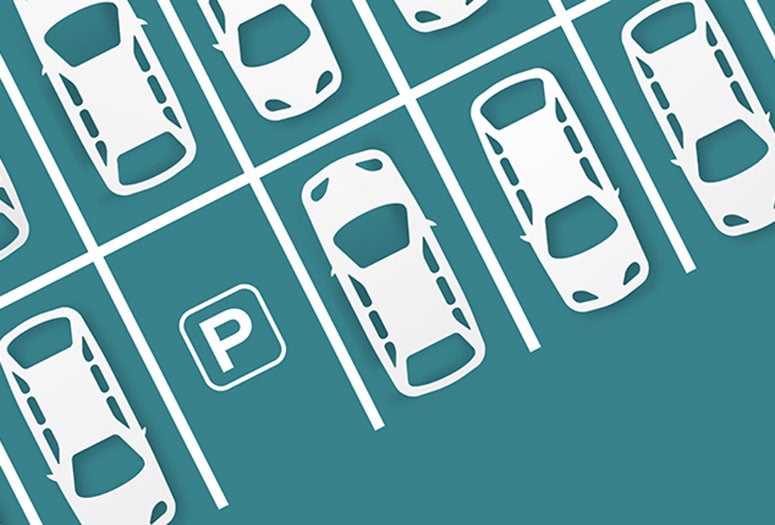 Illustration of a parking lot