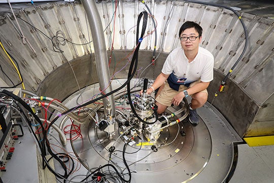 Bin Gao at Oak Ridge National Laboratory's Spallation Neutron Source