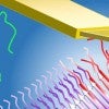 Using computational models and atomic force microscope experiments, researchers at the University of Houston and Rice University have identified a possible “Achilles’ heel” in the frustration of amyloid beta peptides as they dock to the fibrils that form plaques in patients with Alzheimer’s. The frustrated steps could open a window for drugs able to cap the fibril ends, preventing further aggregation. (Credit: Illustration by Yuechuan Xu/Peter Vekilov/University of Houston)