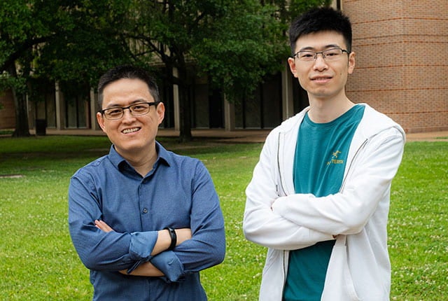 Materials scientists Jun Lou and Boyu Zhang