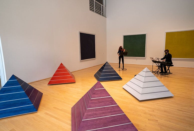 Shepherd School students respond to contemporary works at the Moody with five pieces of music