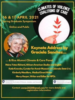 Graciela Sanchez, founder of the Esperanza Peace and Justice Center, will give the keynote address at the upcoming "Climates of Violence, Coalitions of Care" symposium April 16-17.