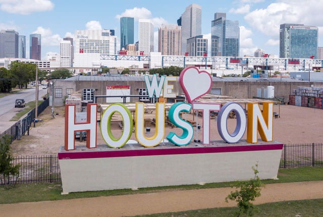 We Love Houston Art Installation 