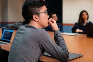 Minghao Yan (Photo by Jeff Fitlow/Rice University)