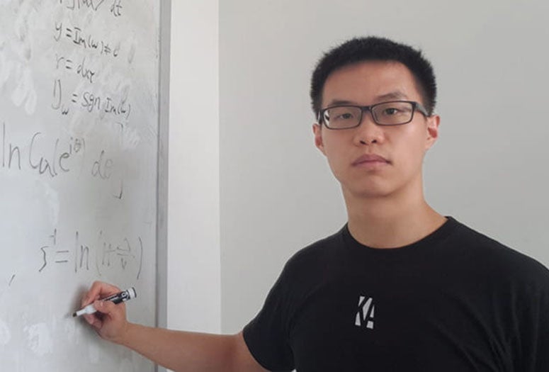 Rice University's Zhiyuan Wang is a graduate student in physics and astronomy
