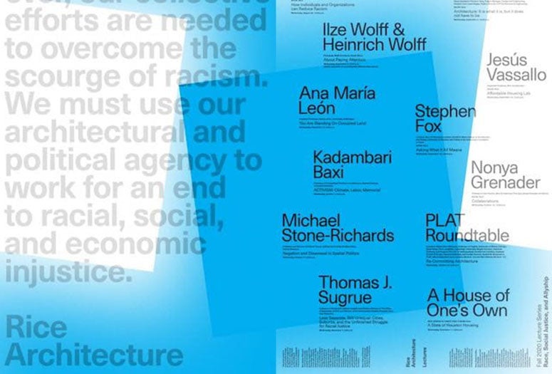 Architecture lecture poster fall 2020