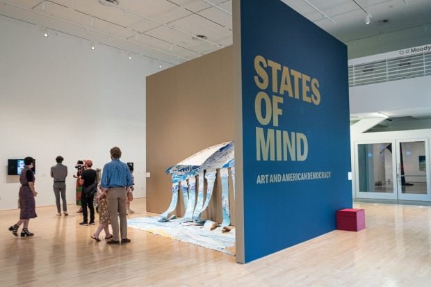 Rodney McMillian’s “Untitled (The Supreme Court Painting)” was created as a response to the court’s Bush v. Gore decision that settled the 2000 presidential election.