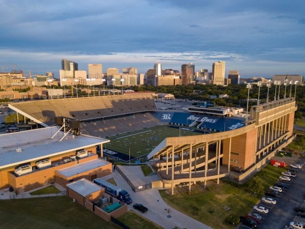 Rice Stadium will serve as this year's polling location for the Rice precinct. (Photo by Brandon Martin)