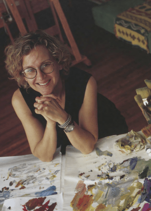 Artist Darra Keeton taught painting and drawing at Rice for 19 years.