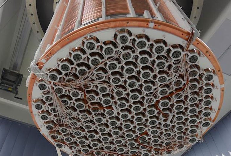 The XENON1T experiment in Italy, now shut down for upgrades, found excess signals that may be evidence of axions. Courtesy of the XENON Experiment