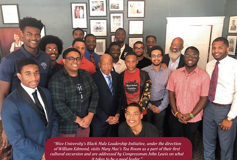 The Black Male Leadership Initiative meets Congressman John Lewis in Atlanta.