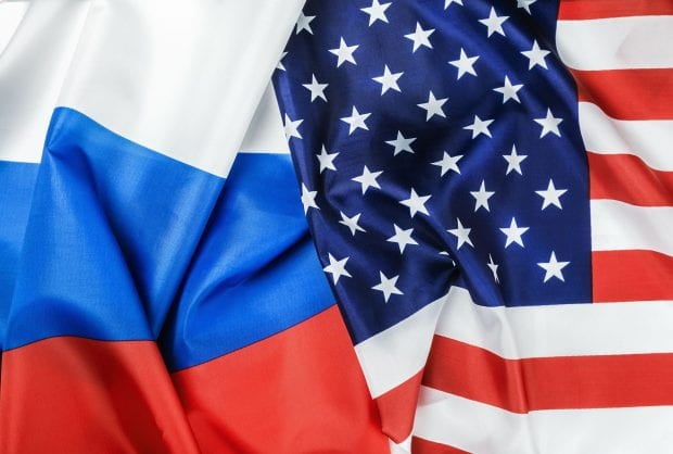 US and Russian Flag