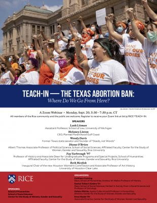 Teach-In Texas Abortion Ban