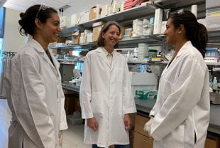 Rice University bioengineers Mary Natoli (left), Rebecca Richards-Kortum and Kathryn Kundrod.