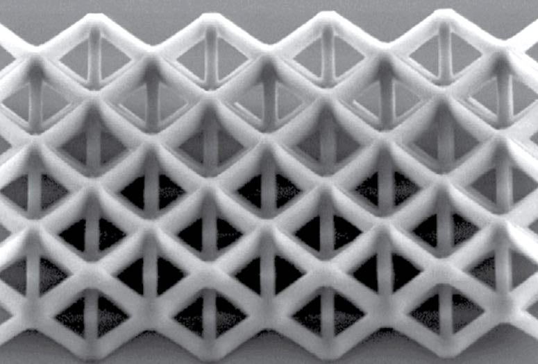 Rice University engineers are printing 3D lattices of glass and crystal with sub-200 nanometer resolution. The technique could make it practical to print micro-scale electronic, mechanical and photonic devices.
