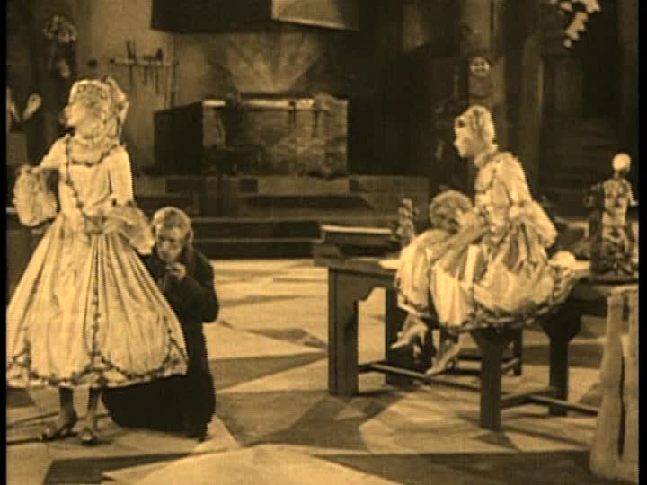 Still from 1927 silent film "The Chess Player"