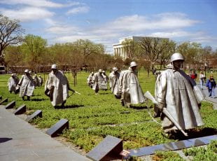 The Korean War Veterans Memorial in Washington, D.C. Photo credit: 123rf.com