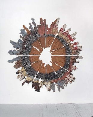 Brie Ruais, "Closing In On Opening Up, 132lbs (Nevada Site 3)," 2020, glazed stoneware. © Brie Ruais, Courtesy albertz benda, New York
