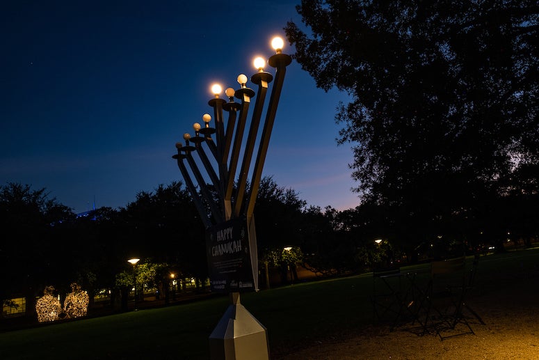 Menorah at Rice 2018
