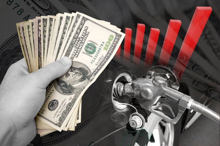 Gas prices rising