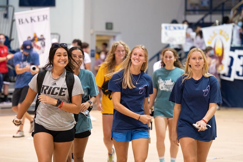 Rice student athletes take the stage at Rice Rally