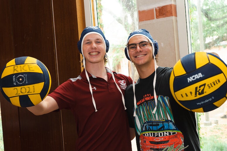 Rice Water Polo students at Student Activities Fair