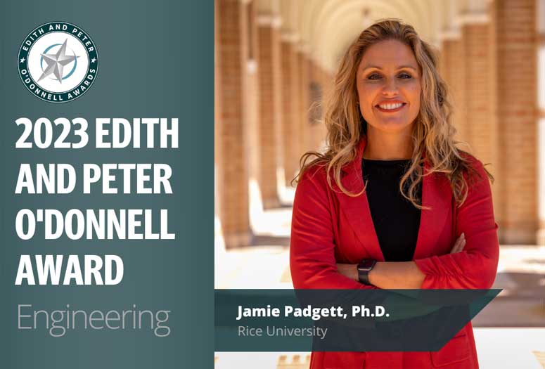 Jamie Padgett wins 2023 O'Donnell Award for research in engineering