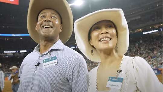 Reggie and Paula at Houston Rodeo