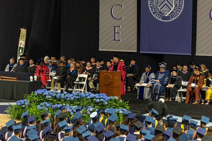 Photo of Advanced degrees graduation