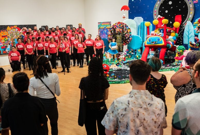 Pride Chorus Houston preforms at the Moody Center for the Arts