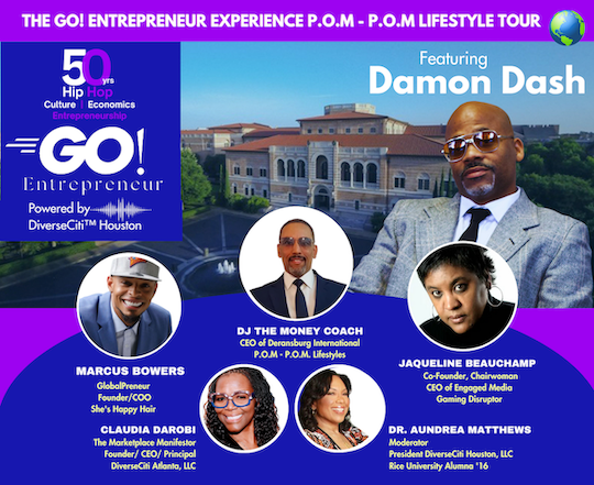 Rice University’s Center for Engaged Research and Collaborative Learning (CERCL) is partnering with DiverseCiti Houston to celebrate the influence and impact that 50 years of hip-hop has made on the world of business and entrepreneurship. 