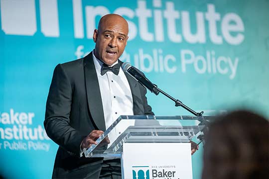Reggie DesRoches at the Baker Institute 