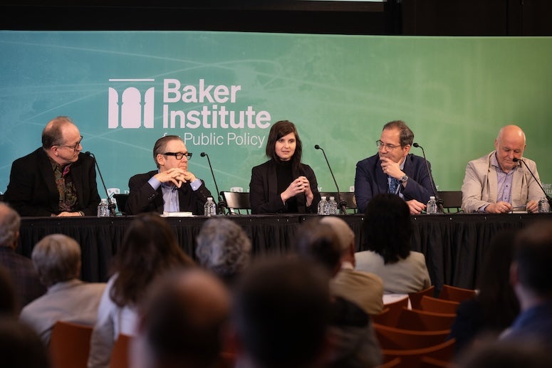 Rice University’s 2024 biennial De Lange Conference featured an array of distinguished speakers, artists and researchers who engaged in thought-provoking discussions regarding timely technological and environmental topics Feb. 9-10 at the Baker Institute for Public Policy.