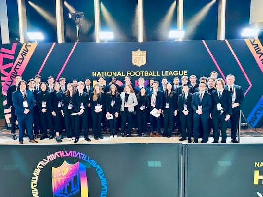 Rice Sport Management students at the NFL honors