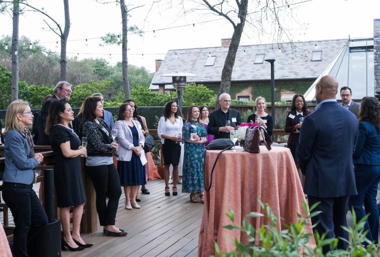 United Way reception at President DesRoches' home