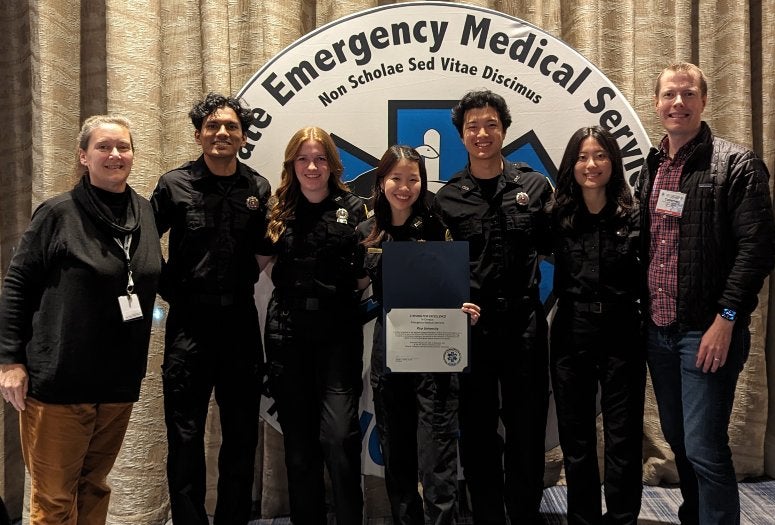 REMS accepts the "Striving for Excellence" award