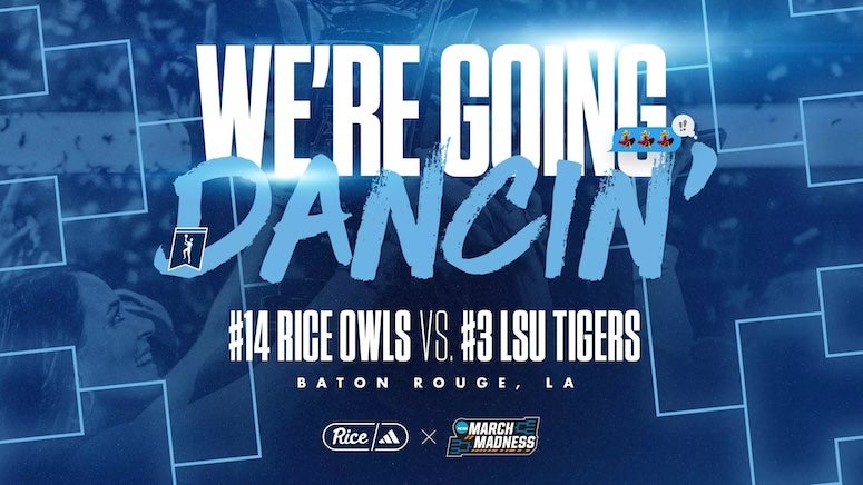 Rice to face LSU in first round of 2024 NCAA Tournament.