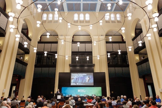 Baker Institute's foyer