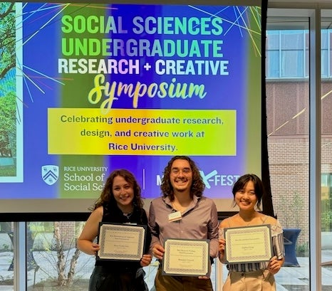 Winners of Social Sciences research event