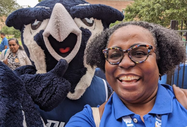 Tamara Siler with Sammy The Owl