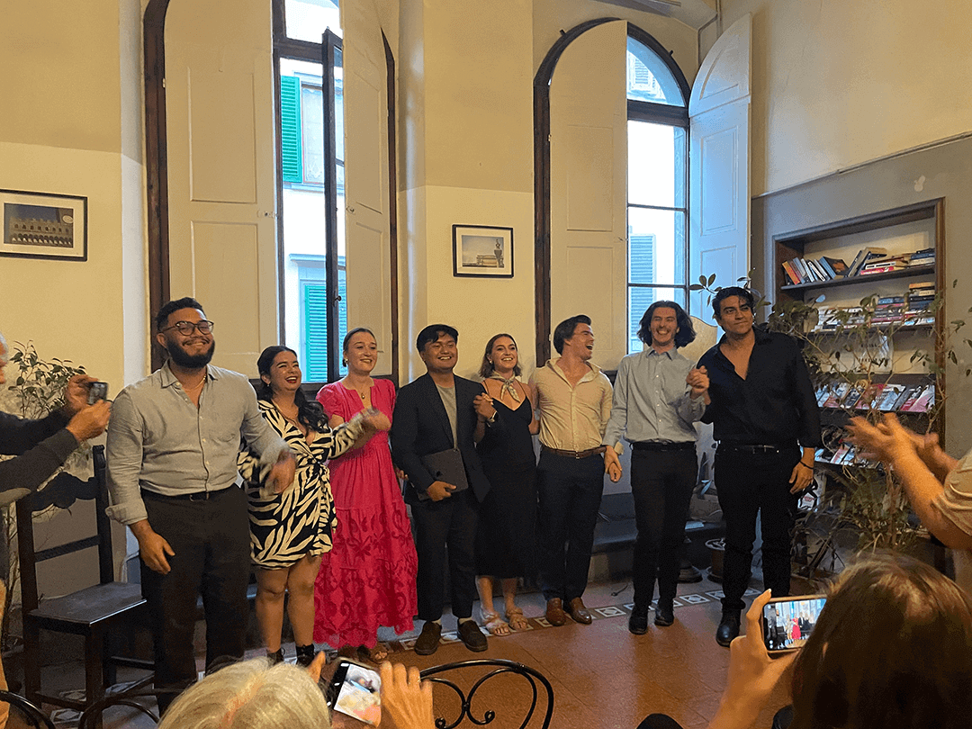 Shepherd School voice students in Italy