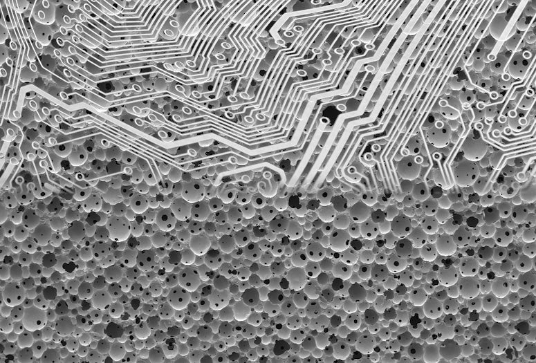 foam fluidic circuit illustration