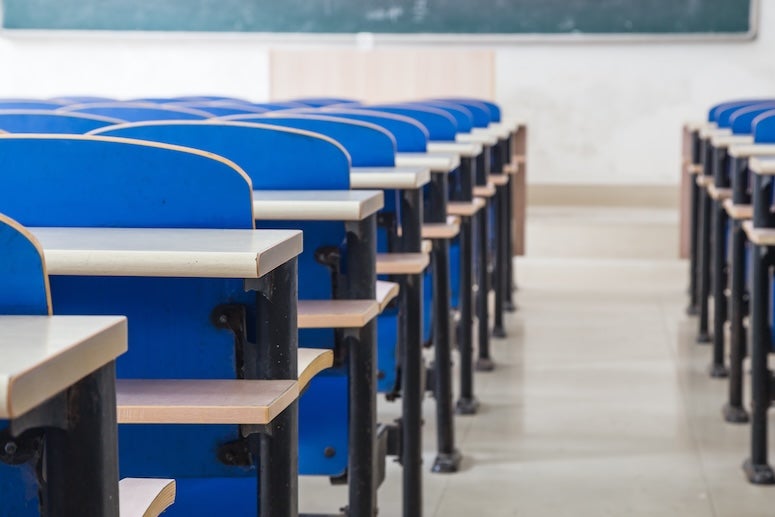Empty classroom