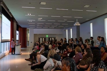 STaRT@Rice participants listen to one of the many faculty speakers