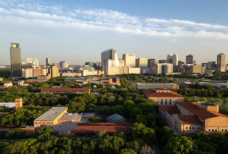 campus and TMC aerial