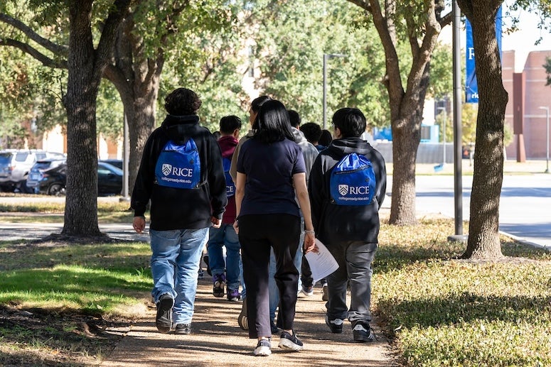 Rice University’s Susanne M. Glasscock School of Continuing Studies welcomed 75 students from Eastwood Academy to campus for its annual college preparedness workshop entitled Navigating the Pathway to College Admission last month.