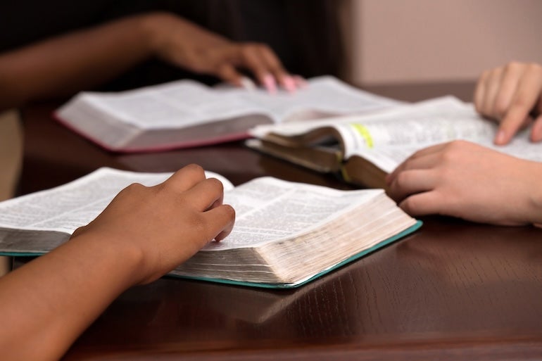 Bible study photo