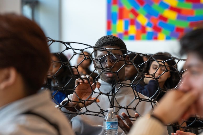 Students from Katy’s Harmony School of Innovation visit Rice for STEM engagement activities.