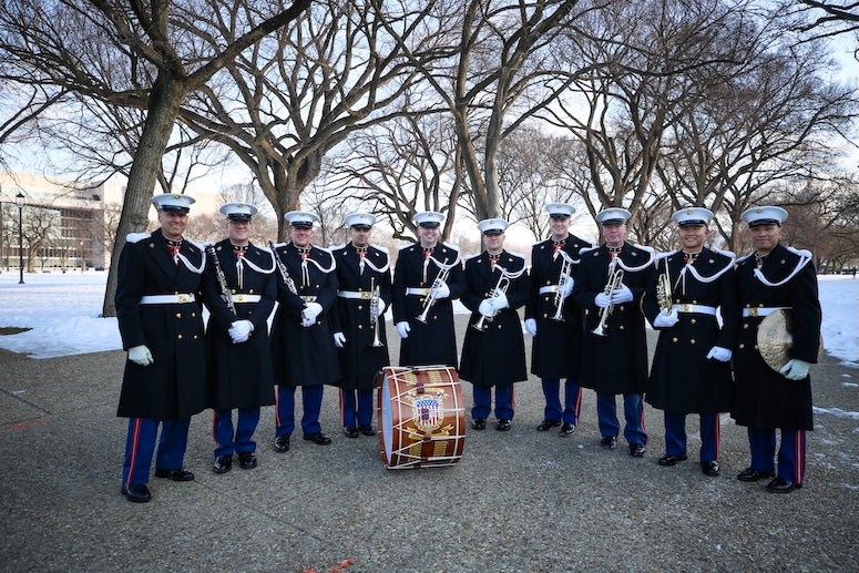 Ten Rice University graduates performed in the 60th inauguration of the President of the United States Jan. 20 as members of “The President’s Own” U.S. Marine Band.